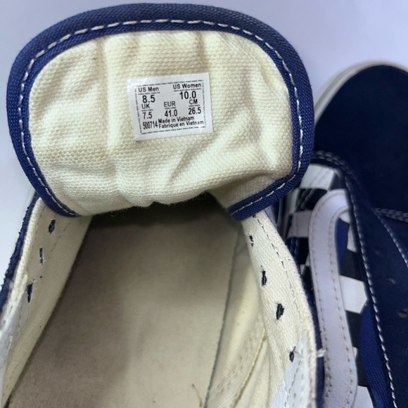 Vans Warped Tour (RIP) Jeff Spicoli 90s Checkered Lace Up Sz 8.5 Men’s/10 women - Picture 8 of 11